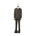 thumbnail image 2 of Double Breasted Suit, Khaki Double Button Woven Fabric Men's Stylish Suit, 2 of 5