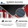 thumbnail image 3 of 4th of July USA Patriotic Kitchen Rugs Set of 2, America Freedom Red Blue Stars Polka Dot Flag Kitchen Mats Decor, American Floor Door Mat Home Decorations -17x29 and 17x47 Inch, 3 of 6