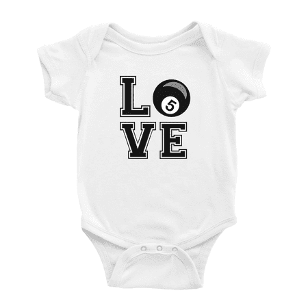 

Pool Balls Love Funny Baby One-pieces Boy Girl Unisex