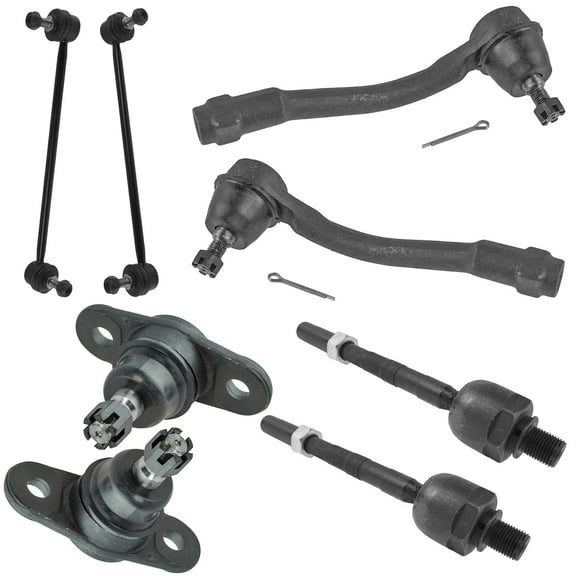 TRQ 8 Piece Kit Ball Joint Tie Rod End Sway Bar Link LH RH for 06-11 Accent New PSA59517