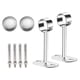 thumbnail image 1 of Soporte de tubo de suspensión de armario de acero inoxidable, soporte de tubo de brida de doméstico para asiento de tendedero de ropa de 10 cm Sunnimix soporte de armario, 1 of 7