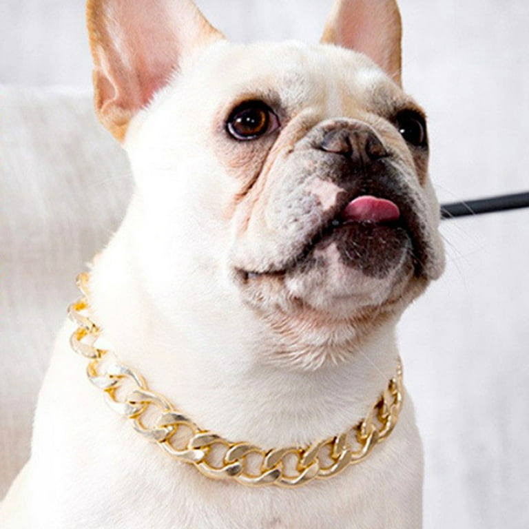 Pet Dog French Bulldog Collar Adjustable Fashion Necklace Chain Neck Strap For Small Medium Dogs Walmart