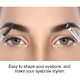thumbnail image 3 of Unique Bargains 1pcs Soft Double Sided Eyebrow Brush Angled Eye Brow Brush Eyelash Extension Brush Silver Tone Black, 3 of 5
