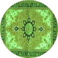 thumbnail image 1 of Ahgly Company Indoor Round Medallion Green Traditional Area Rugs, 6' Round, 1 of 1
