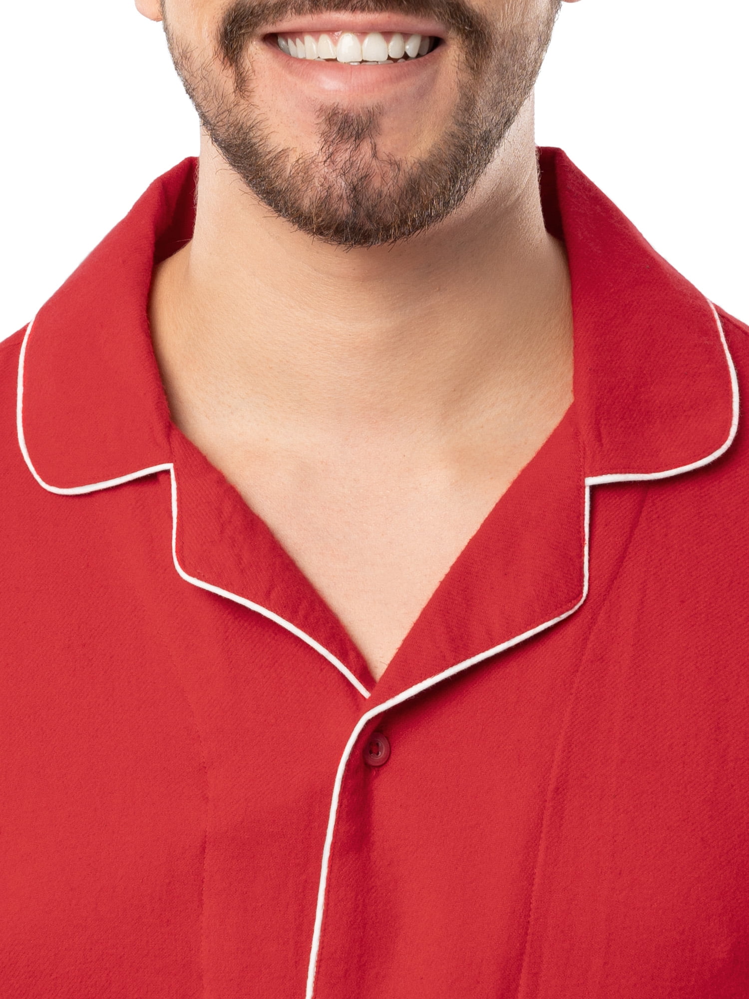 Fruit of the Loom Men's Flannel Top and Bottom Pajama Set, Sizes S-5XL