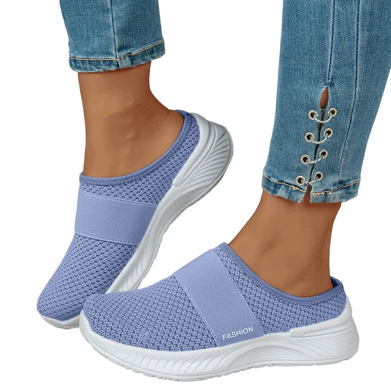 Mostsola Sneakers for Women Mules Walking Shoes Slip on Slides