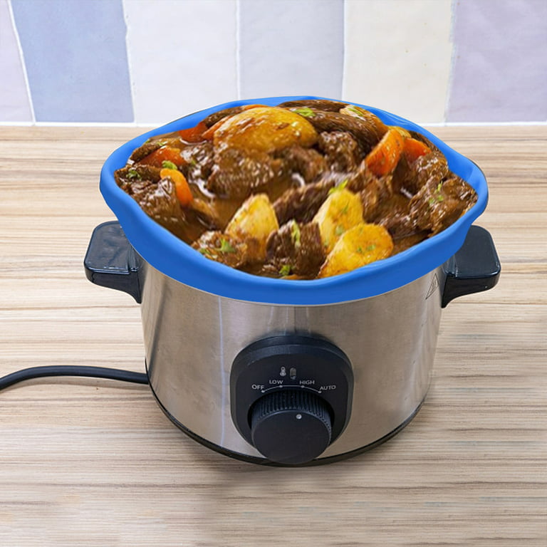 Kitchen Decor Slow Cooker Liners Reusable Crock Pot Liner Leakproof & Easy  Clean Silicone Divider 