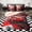Grey Red, variant on Erosebridal Teens Red Sport Car Bedding Comforter Set 7pcs,Kids Boys Rally Race Fast Car Queen Bedding Sets,Black Reversible,Super Cozy Room Decor