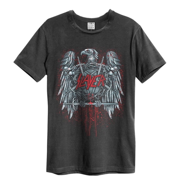 Amplified - Camiseta Slayer Metal Eagle para Adultos Unisex (Carbón)