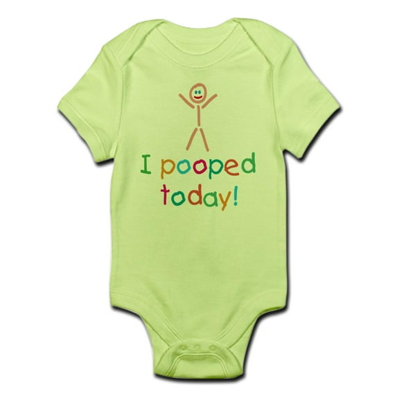 CafePress - I Pooped Today Fun Infant Bodysuit - Baby Light Bodysuit