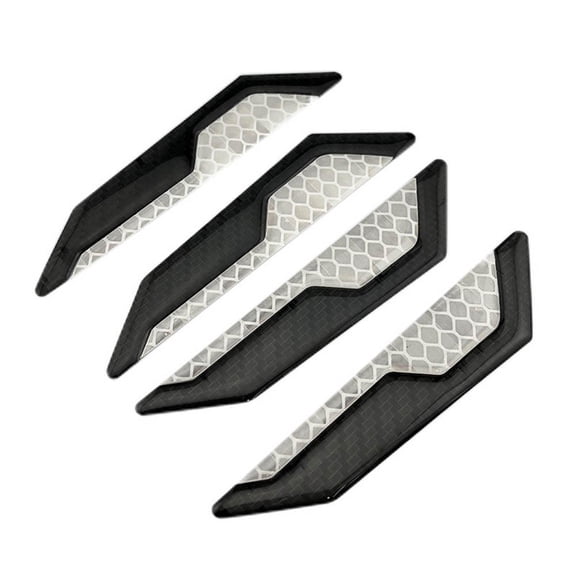 4pcs/kit Car Side Door Edge Scratch Protector Strip Reflective Sticker Door Bumpers Replace Car Accessories