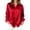Red, variant on Womens Elegant Long Sleeve Satin Blouse Soft Shiny Dressy Versatile Fashion Shirt for Evening Wear Turn Down Collar Black L