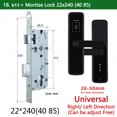 thumbnail image 3 of RAYKUBE K11 Tuya WiFi Biometric Fingerprint Lock Digital Electric Door Lock With 8 Lock Languages Password/Key/Card/APP Unlock, 3 of 5