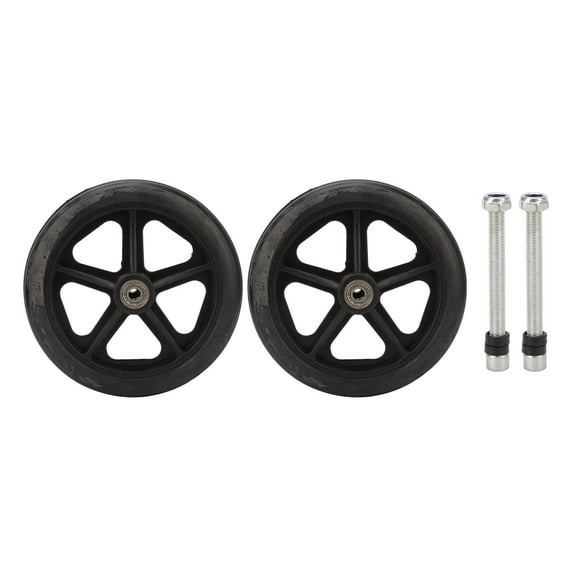 Rueda para silla de ruedas, rueda de repuesto de 2 piezas Rueda delantera para silla de ruedas profesional Rueda para silla de ruedas Eficiencia maximizada