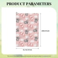 thumbnail image 2 of Golf Towel, Pink Parachute Gray Koala Microfiber Waffle Golf Towels for Golf Bag with Carabiner Clip Golf Rag 24x16in, 2 of 8