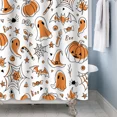 thumbnail image 6 of Tchckioa Halloween Cartoon Shower Curtain for Bathroom,47x64 Inch Waterproof Hooks Bath Curtain, 6 of 8