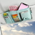 thumbnail image 1 of EGNMCR Car Card Glasses Storage Bag Multi-function Net Bag Card Clip Storage Clip, 1 of 2