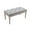 Grey - Two Person - 15.8"H, variant on Guyou Linen Entryway Bench, 15.8"H Bedroom End of Bed Bench with Upholstery Button Tufting, Two-person Piano Bench with Rubber Wood Legs for Living Room Dining Room Hallway, Beige