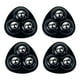 thumbnail image 2 of 4 Poleas Giratorias Adhesivas Sin Ruido para Contenedores Caja Almacenamiento Muebles (negro A), 2 of 9