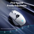 thumbnail image 2 of Wireless Mouse with LED Display, Silent Bluetooth 5.1 & 2.4G Multi-Device Computer Mice, 6400 DPI Adjustable Optical Sensor with 6 Buttons for Laptop PC Office, 2 of 12