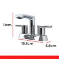 thumbnail image 2 of Llave Mezcladora URREA 12CL Acero Inoxidable para Baño, 2 of 6