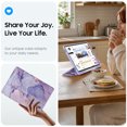 thumbnail image 6 of Fintie Clear Case for Samsung Galaxy Tab S12 Plus 12.6 Inch 2026, Transparent Back Shell, Viewing & Typing Angles, Shockproof, S Pen Holder, Auto Wake/Sleep, Lilac Marble, 6 of 11