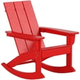 thumbnail image 4 of Palms Modern Adirondack Plastic Outdoor Rocking Chairs (Set of 4), 4 of 8