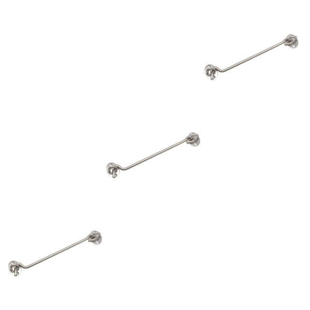 Kenally Pestillo de gancho y ojo de acero inoxidable resistente con tornillos de montaje para gancho educativo de cognición sensorial de granero de 8 Type1 NO1 Kenally CBP352849