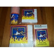 Aladdin Birthday Party Supplies Multi-color 5pc Lot 1992 Beach NOS