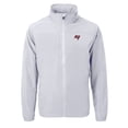 thumbnail image 2 of Men's Cutter & Buck  Gray Tampa Bay Buccaneers  Charter Eco Recycled Full-Zip Jacket, 2 of 3