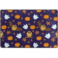 thumbnail image 4 of Dreamtimes Halloween Owls Pumpkins Non-Slip Area Rug 36"x24", Fall Autumn Leaves Cartoon Floor Carpet Comfort Floor Mats Decor for Indoor Front Porch,Living Room, Bedroom,Kitchen, 4 of 7