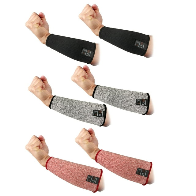 Manguito de brazo CAWANFLY, protector resistente a cortes, 3 pares