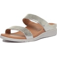 thumbnail image 6 of Strive Faro Women's Leather Double Strap Glamour Sandal In Silver Size 10.5/11, 6 of 6