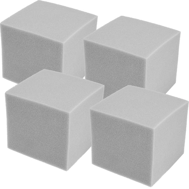 Shisuyan 4pcs Corner Wall Sound Reduction Foams Tile Sound Insulation Foams Corner Blocks