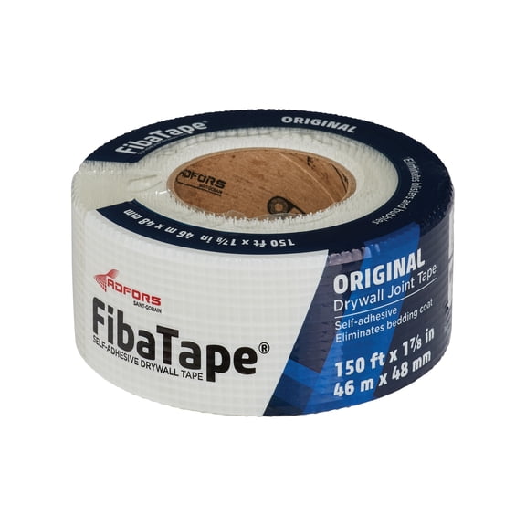 FibaTape Self Adhesive Joint Drywall Tape - Pack of 2 — Residential Use, Standard Application
