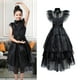 thumbnail image 5 of Vestido Disfraz Miércoles para Niñas Addams Cosplay Vestidos Halloween, 5 of 9