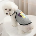 thumbnail image 4 of Summer Dog Shirt - Round Neck Cartoon Pattern - Breathable Thin Mesh Pullover - Casual Wear Sleeveless - Pet Printed T-shirt - Cat Small Dog Vest - Puppy Costume, 4 of 8