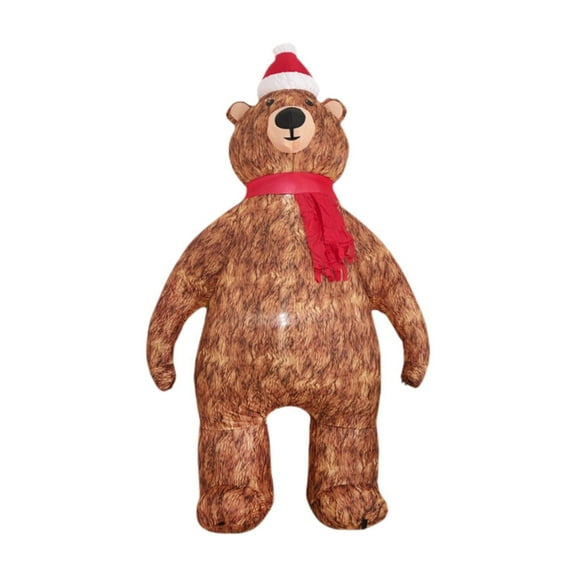 Tachiuwa 210cm Christmas Inflatable Toy Outdoor Decoration Ornament Weatherproof US Adapter Plug Bear for Birthday Indoor Patio