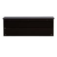 thumbnail image 2 of Espresso Entryway Wall Mounted Coat Rack with 4 Dual Hooks Living Room Wooden Storage Shelf, 2 of 5