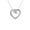 925 Sterling Silver, variant on FINE JEWELRY 925 Sterling Silver Round-shape Lab Grown Diamond Heart Pendant Necklace (1/3 cttw, D-F Color, VS1 Clarity) 18"