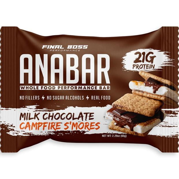 Anabar Campfire S'Mores 1 Protein Bar Final Boss Performance 21 Grams Smores