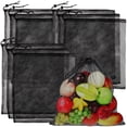 thumbnail image 1 of 10 Pcs Mesh Bags Drawstring Bags Polyester Mesh Drawstring Bags for Basketball Golf Balls Travel Supplies Clothes, 1 of 8