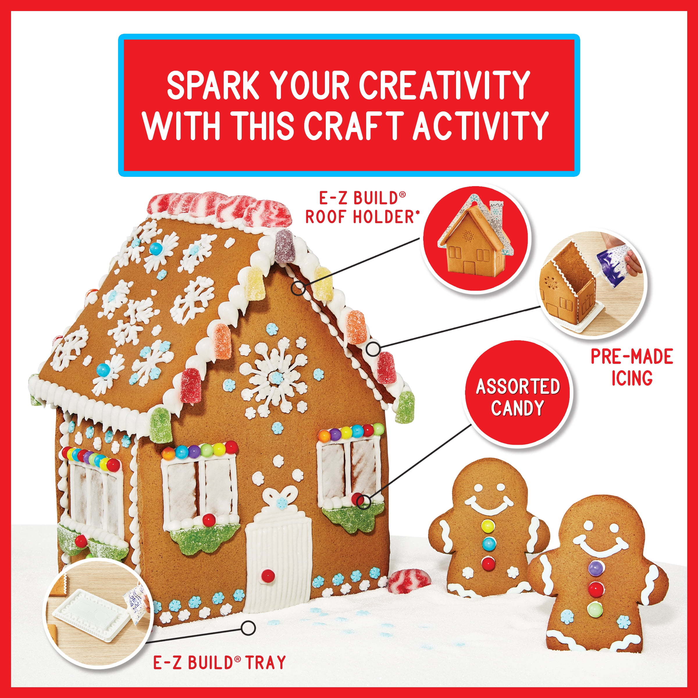 Create-a-Treat E-Z Build™ Snowflake Gingerbread House Cookie Kit
