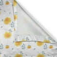 thumbnail image 4 of Ambesonne Yellow Flower Grommet Curtain Single Panel, Autumn Florets, 50"x60", Mustard Pale Grey, 4 of 5