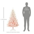 thumbnail image 3 of HOMCOM 5ft Artificial Christmas Tree Home Decoration Automatic Open, Pink, 3 of 10