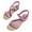 Hot Pink, variant on Agkizg Summer Women Sandals Low Heel Slide Sandals Casual Slippers Open Toe Beach Sandals Comfortable Shoes Sky Blue, Size 4.5