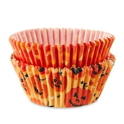 Great Value Orange Jack-O'-Lantern Cupcake Liners, 48 Count