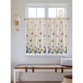 thumbnail image 2 of Vintage Colorful Butterfly Bathroom Window Curtain, Watercolor Butterflies Rustic Light Filtering Coffee Kitchen Curtains, Bedroom Living Room Curtains 2 Panel 84"x45", 2 of 6