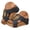 Blue, variant on Women's Wedge Platform Slippers Open Toe Cork Footbed Slip on Dressy Casual Summer Beach Shoes