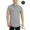 thumbnail image 5 of Threads Men's Ultra-Soft Crewneck T-Shirt, Moisture Wicking, Anti-Odor, 2-Pack, Black & Grey, 5 of 12